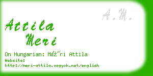 attila meri business card